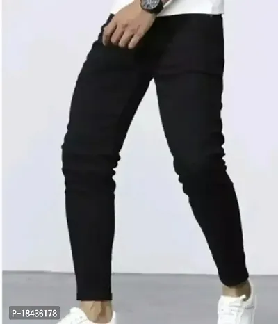 Stylish Men Denim Regular Fit Jeans-thumb0