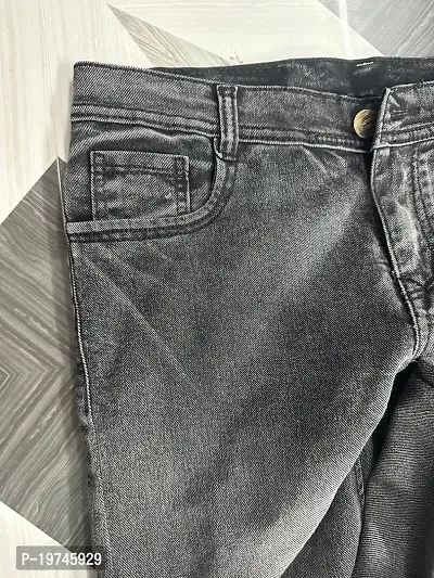 Fancy Cotton Blend Jeans for Men-thumb3