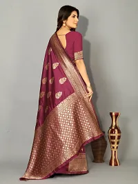 Classic Art Silk Jacquard Saree with Blouse piece-thumb1