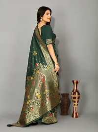 Classic Art Silk Jacquard Saree with Blouse piece-thumb1