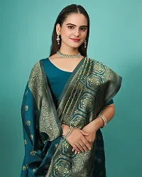 Classic Art Silk Jacquard Saree with Blouse piece-thumb4