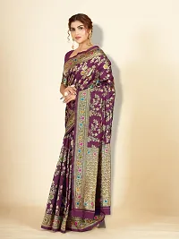 Classic Art Silk Jacquard Saree with Blouse piece-thumb2