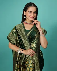 Classic Art Silk Jacquard Saree with Blouse piece-thumb4