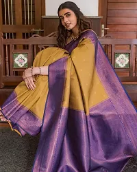 Classic Art Silk Jacquard Saree with Blouse piece-thumb1