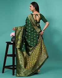 Classic Art Silk Jacquard Saree with Blouse piece-thumb1