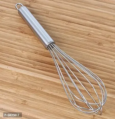 NOHUNT Combo of Stainless Steel Potato and Vegetable Masher with Egg Whisker Pack of 3-thumb2