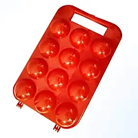 NOHUNT Portable Plastic Egg Holder Carrier Storage Box for 12 Eggs Egg Tray for 12 Eggs Egg Storage Box, Multicolor-thumb4