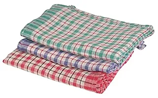 NOHUNT Check Cotton Towel Bath Towel Extra Large 30x60 Premium Towels Color for as per Availability (3)-thumb1