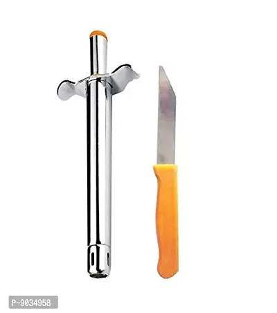 NOHUNT? Multipurpose Kitchen Set Kitchen Utility Combo-Vegetable Cutter Cheese/Ginger Slicer  Stainless Steel Gas Lighter - Assorted Color-thumb0