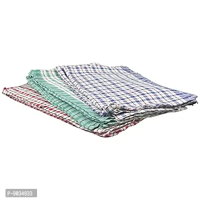 NOHUNT Check Cotton Towel Bath Towel Extra Large 30x60 Premium Towels Color for as per Availability (3)-thumb4