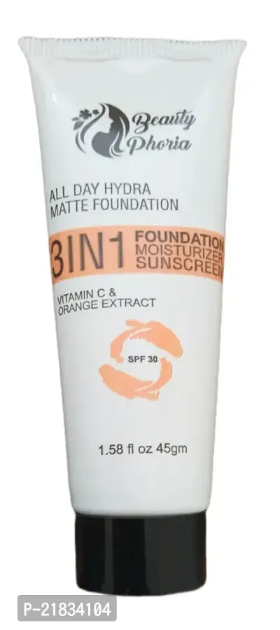 3IN1 Foundation Moisturizer Sunscreen Vitamin-C  Orange Extract
