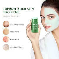Green Mask Stick Blackhead Remover for ,Face Moisturizing, Deep Pore Cleansing, Green Tea Mask for All Skin Types-thumb1