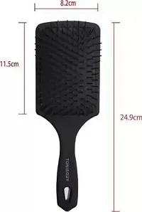 Black Paddle Hair Comb Brush-thumb1