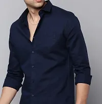 Stylish Cotton Solid Casual Shirt for Men-thumb2