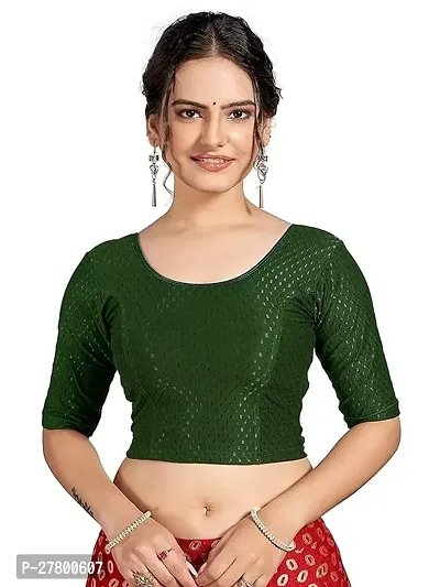 Classic Lycra Solid Blouse for Women