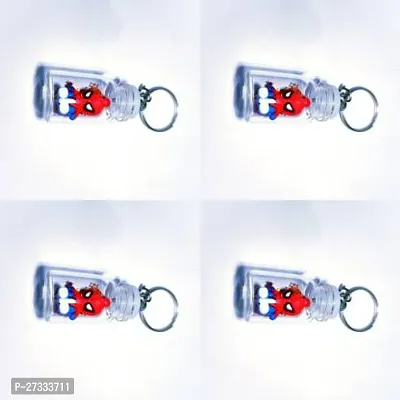 Stylish Spiderman In Bottle Keychain Pack Of 4