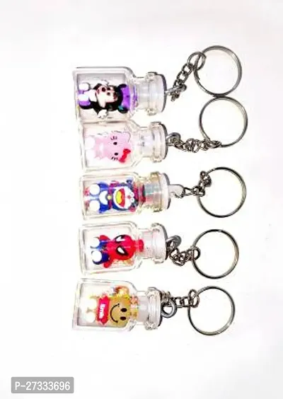 Stylish Set Of Cute Cartoon Character Keychains Pack Of 5