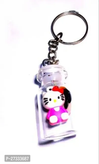 Stylish Hello Kitty In A Glass Jar Keychain Pack Of 1