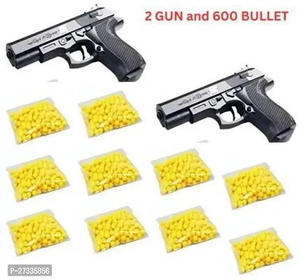 Stylish New Battle Toys Weapons Mouser Gun With Extra Bullets For More Fun Guns And Darts Black Pack Of 2