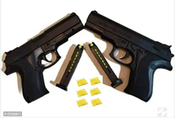 Stylish Battle Toy Mauser Gun Pack Of 2 With Bb Bullets 10Pkts For More Fun Guns And Darts Black