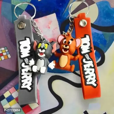 Stylish Tom And Jerry Keychain Pack Of 2-thumb0