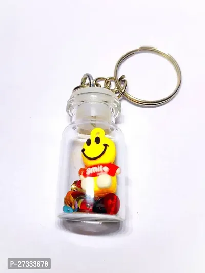 Stylish Cute Smiley Face Keychain Pack Of 1