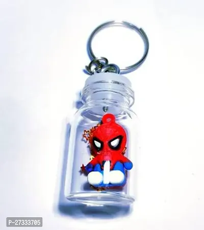 Stylish Spiderman In Bottle Keychain Pack Of 1