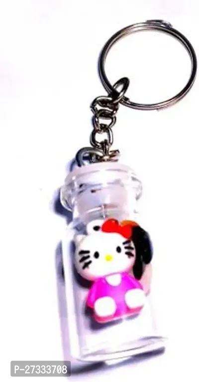 Stylish Hello Kitty In Glass Jar Keychain Pack Of 1-thumb0