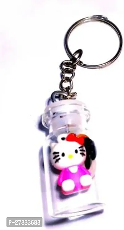 Stylish Hello Kitty In Glass Jar Keychain Pack Of 1-thumb0