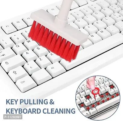 OZKET Keyboard Cleaner | Laptop Keyboard Cleaner Kit | 5 in 1 Keyboard Cleaning Brush | Keyboard Cleaner Tool | Dust Cleaner | Keyboard Cleaner Kit Combo | for Earphone Airpods Desktop | Mix Colour-thumb2