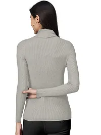 Women Winter Roll-Up Turtle Neck Top-thumb1
