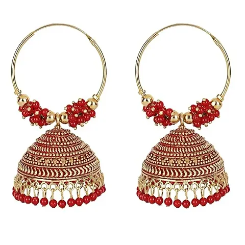 Shimol Latest Stylish Traditional Hoop Jhumki Earrings for Women  Girls