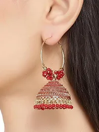 Shimol Latest Stylish Traditional Hoop Jhumki Earrings for Women  Girls-thumb1
