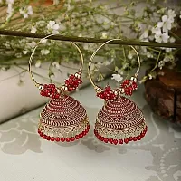 Shimol Latest Stylish Traditional Hoop Jhumki Earrings for Women  Girls-thumb2