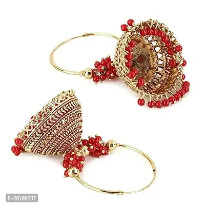 Shimol Latest Stylish Traditional Hoop Jhumki Earrings for Women  Girls-thumb4