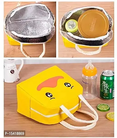 Max Home Portable Insulated Oxford Lunch Bag Thermal Food Picnic Lunch Bags for Kids Cooler Lunch Box Bag (1 Pcs Color May Vary) Size : 21 x 19 x 11 cm-thumb2