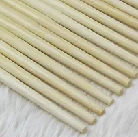 Perfect Pricee Designer Natural Round Bamboo Reusable Chopsticks, Size 9.5 Inch (Set of 10 Pairs)-thumb1