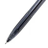 Deli Roller Lightweight Ballpoint Pen, 0.7mm Tip, Ball Point Pen Set with Soft Grip for Smooth Writing, Students, College, Office (Black)-thumb3