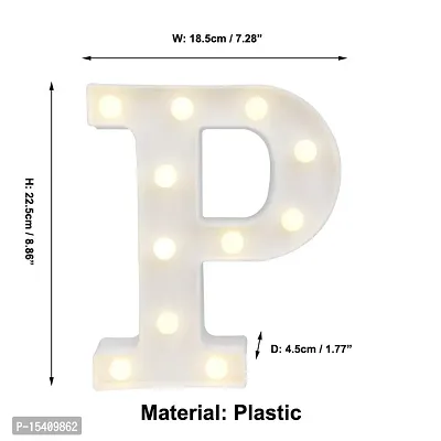 perfect pricee Powered LED Marquee Letter Lights, Warm White (P)-thumb4