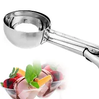 kunya Medium Size Easy Handheld Multi Use Stainless Steel Ice Cream Scooper Melon Scoop-1 pc-thumb2