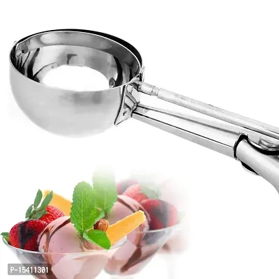 kunya Medium Size Easy Handheld Multi Use Stainless Steel Ice Cream Scooper Melon Scoop-1 pc-thumb3