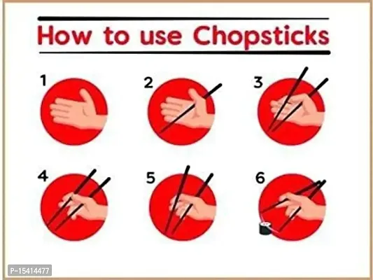 Kunya Eating, Cooking, Training, Decorative Wooden Chinese, Japanese, Korean, Vietnamese Fancy Noodles Sushi Chopsticks, 10 Set (Joint Chopstick)-thumb5