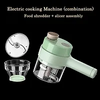 Kunya 4 in 1 Handheld Electric Vegetable Cutter Set,Vegetable Electric Food Chopper (USB) Mini Food Slicer and Chopper for Garlic Pepper Chili Onion-thumb2