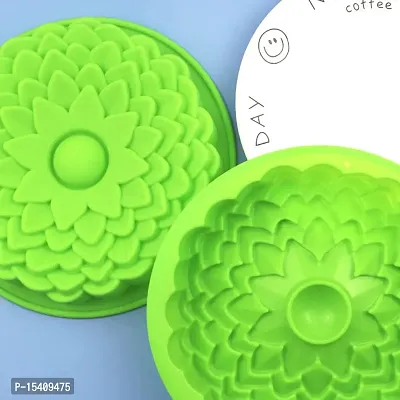 Folca? 1 Pc 3D Chocolate/Cake/Jelly Mould, Soft, Durable  Flexible Mould (Silicone Mould Design 14)-thumb5