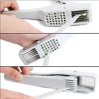 Perfect Pricee Garlic Press 2 in 1 Garlic Mincer and Garlic Slice with Garlic Peelers Garlic Crusher-thumb2