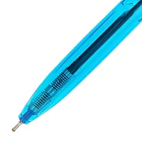 Deli Roller Lightweight Ballpoint Pen, 0.7mm Tip, Ball Point Pen Set with Soft Grip for Smooth Writing, Students, College, Office (Blue)-thumb4