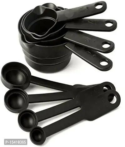 Perfect Pricee Plastic Combo of Measuring Cups, Spatula Brush and Silicone Cup Cake Mould, Set of 6-thumb3