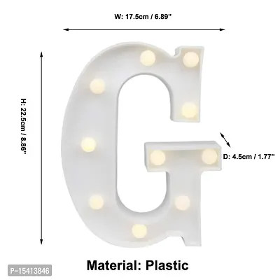 perfect pricee Powered LED Marquee Letter Lights, Warm White (G)-thumb5