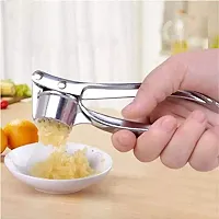 Max Home Garlic Crusher Presser Squeeze Press Ginger Crusher Stainless Steel Garlic Presses Garlic Chopper Garlic Squeezer Garlic Cutter Crusher-thumb1