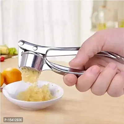 Max Home Garlic Crusher Presser Squeeze Press Ginger Crusher Stainless Steel Garlic Presses Garlic Chopper Garlic Squeezer Garlic Cutter Crusher-thumb2